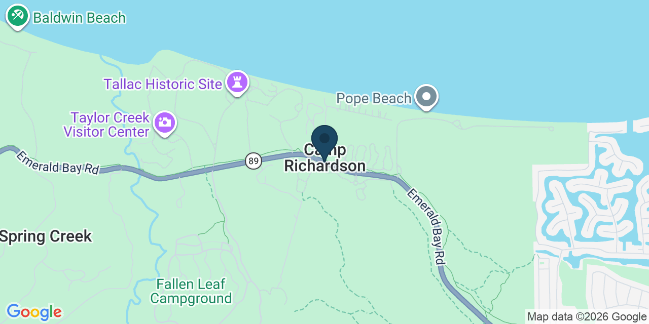 Map showing El Dorado County, CA