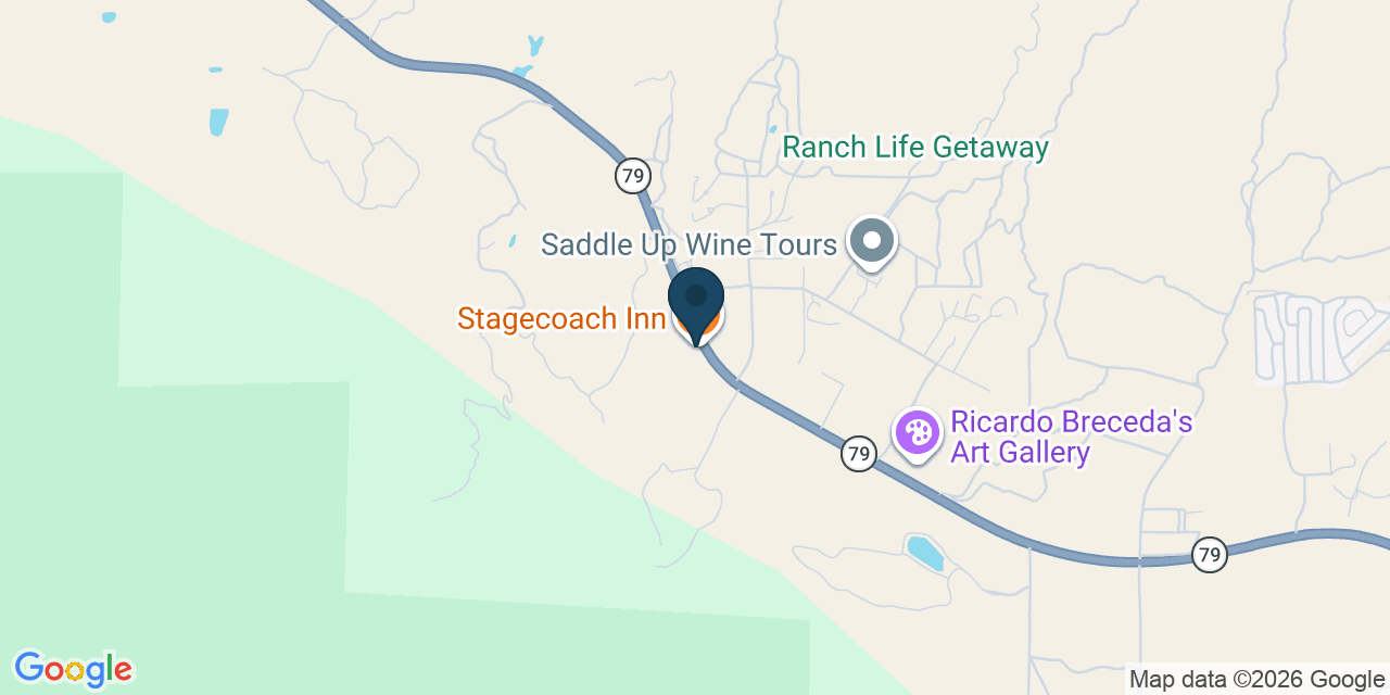 Map showing Aguanga, Riverside County, CA