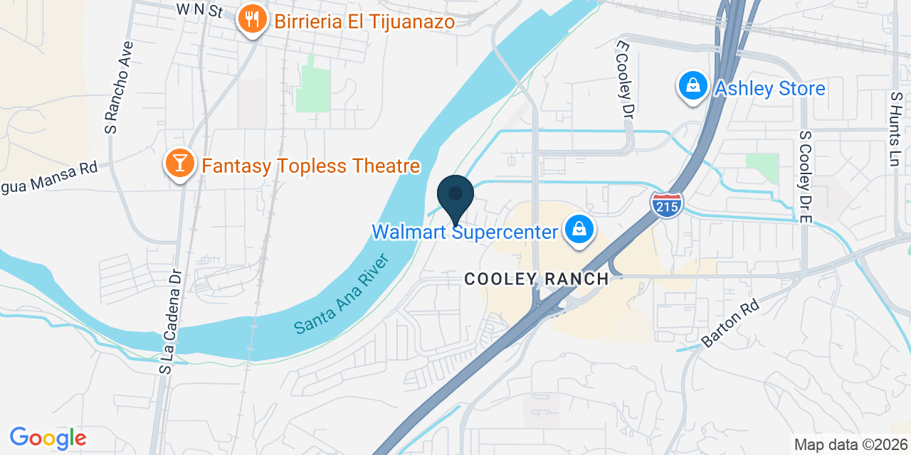 Map showing Colton, San Bernardino County, CA