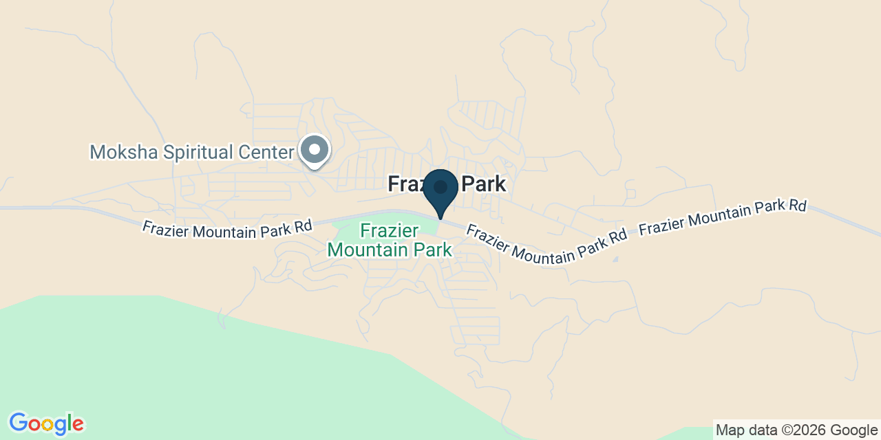 Map showing Frazier Park, Kern County, CA