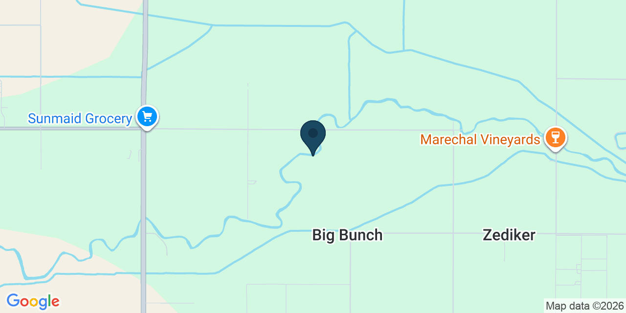 Map showing Sanger, Fresno County, CA