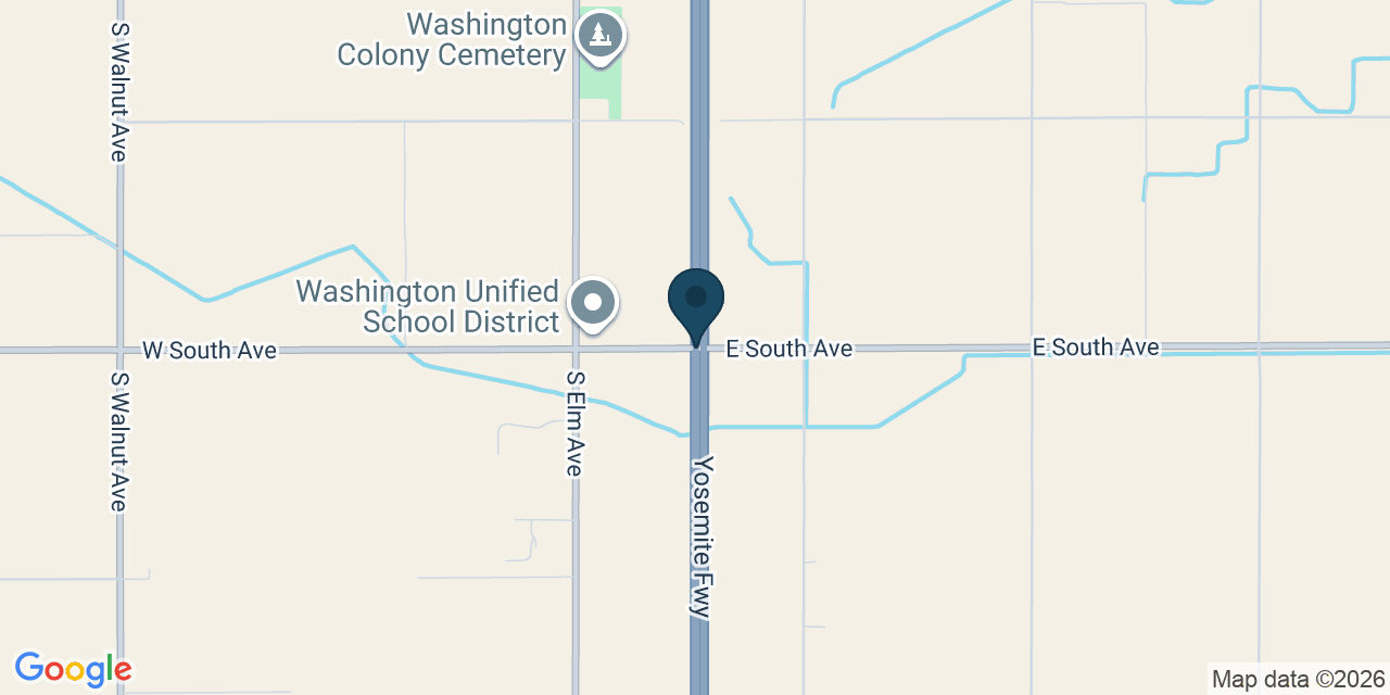 Map showing Fresno County, CA