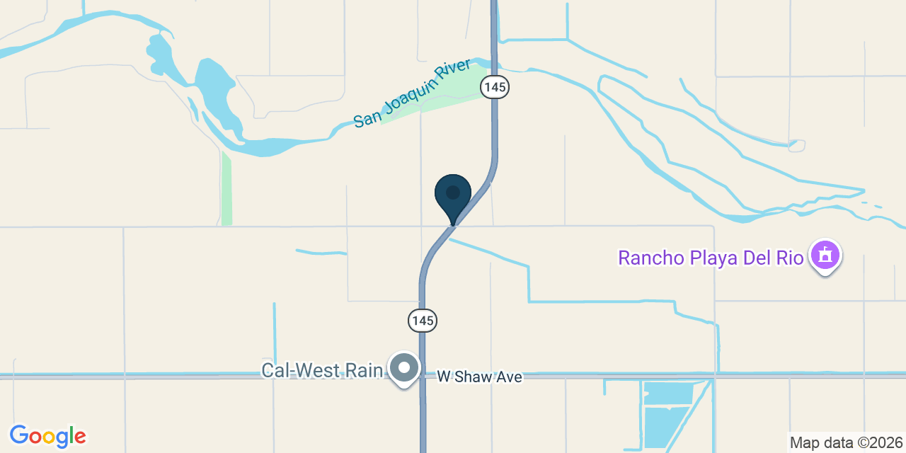 Map showing Fresno County, CA