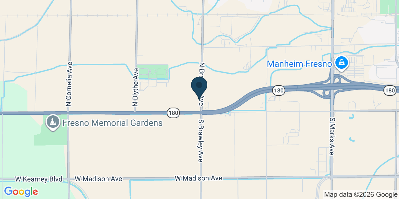 Map showing Fresno, Fresno County, CA