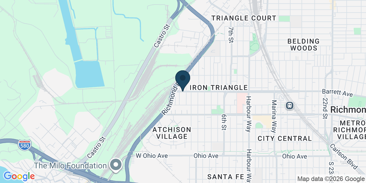 Map showing Richmond, Contra Costa County, CA