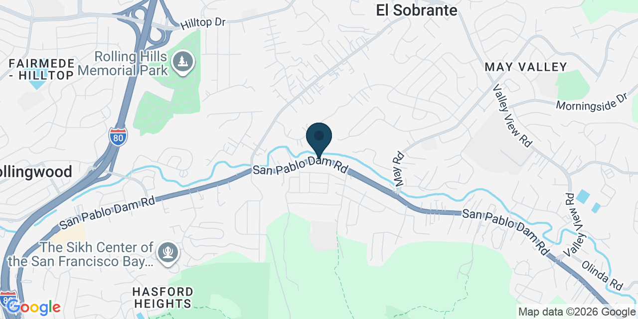 Map showing El Sobrante, Contra Costa County, CA