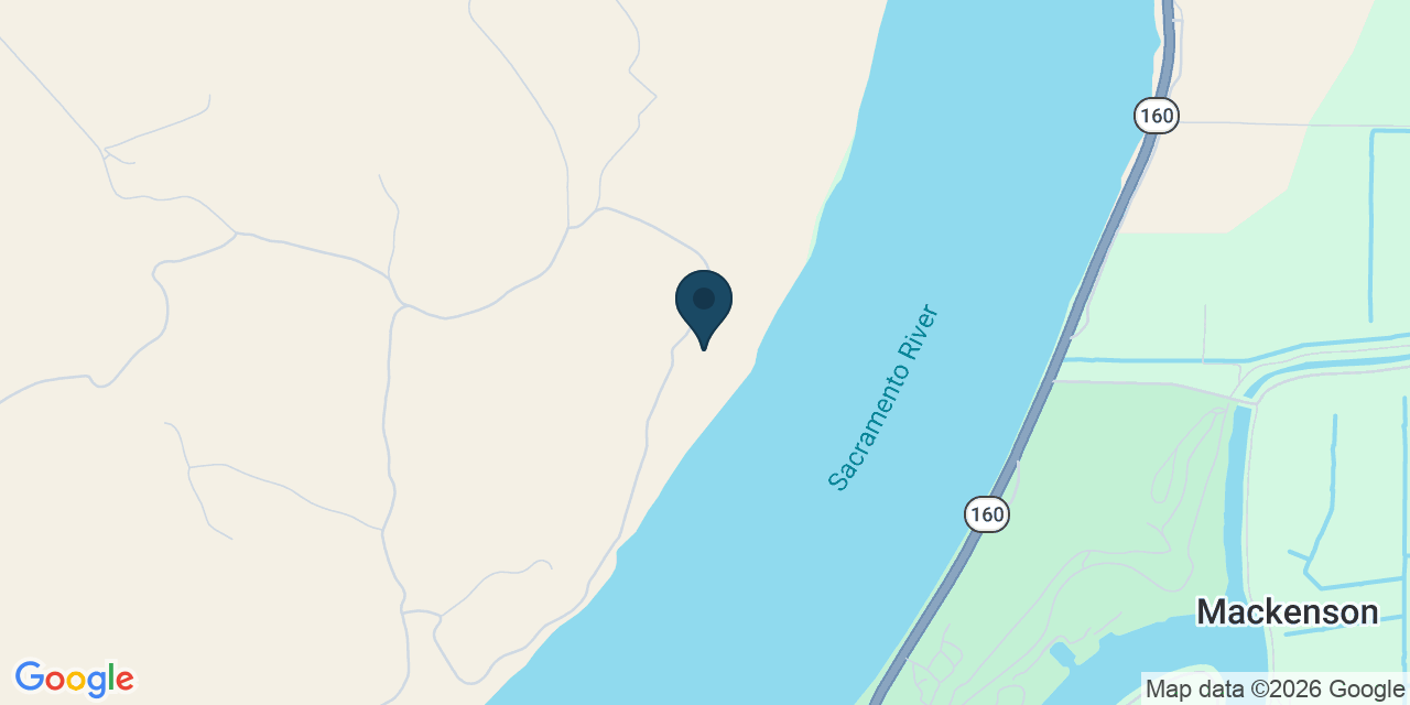 Map showing Rio Vista, Solano County, CA