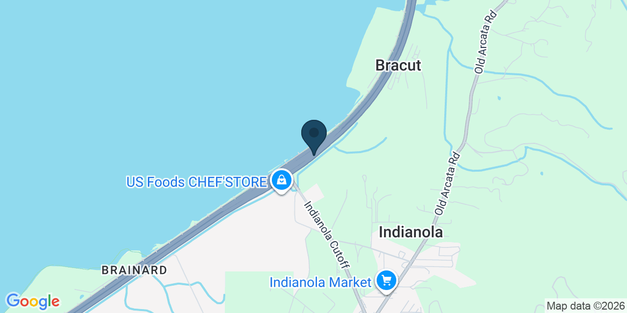 Map showing Humboldt County, CA