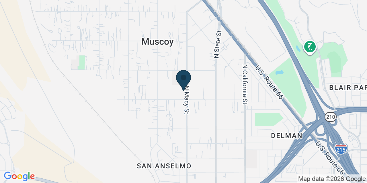Map showing San Bernardino, San Bernardino County, CA