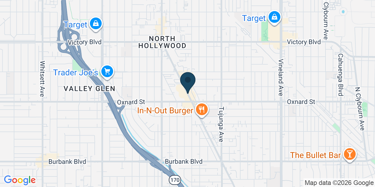 Map showing Los Angeles County, CA