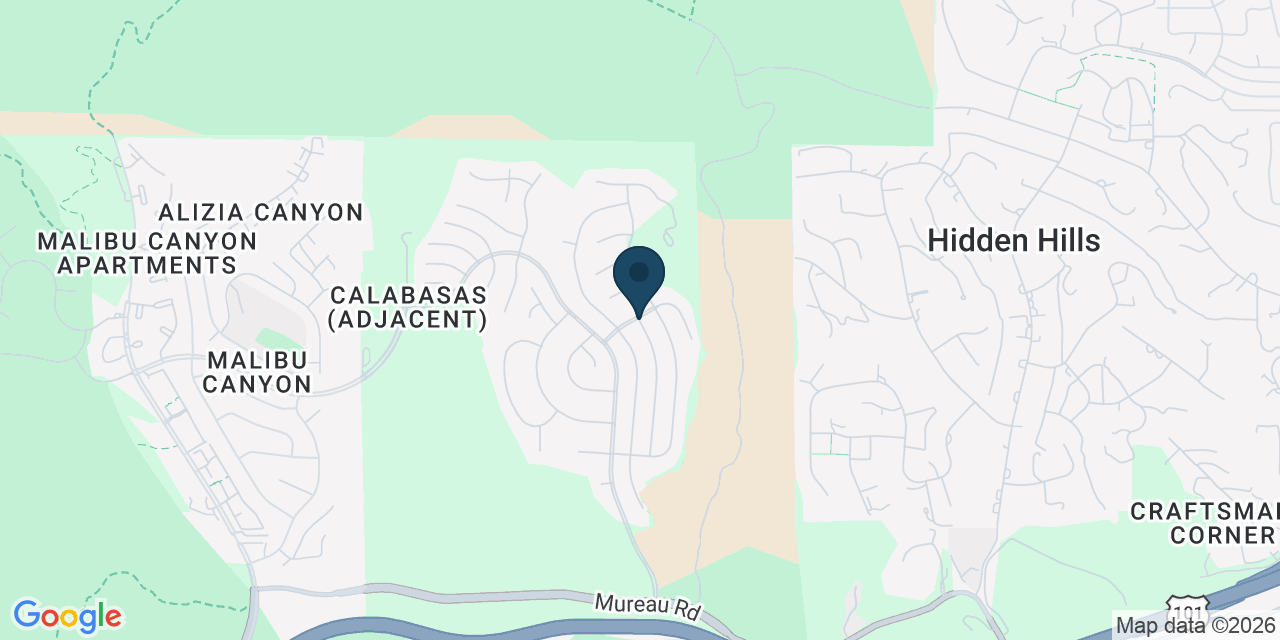 Map showing Calabasas, Los Angeles County, CA