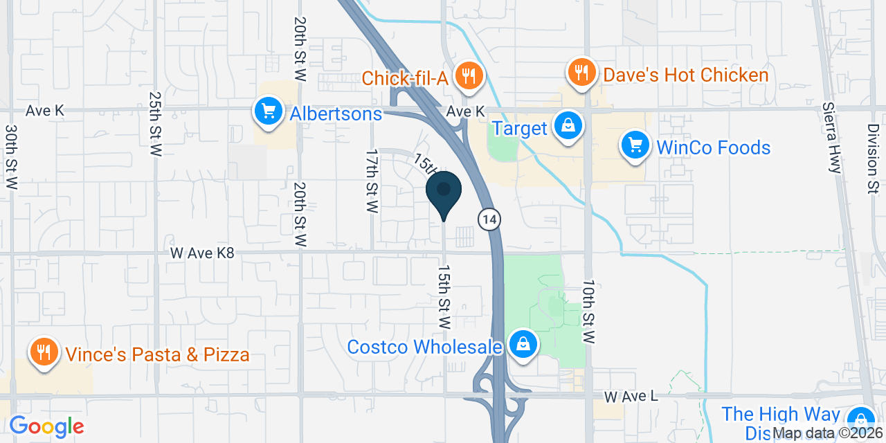 Map showing Los Angeles County, CA