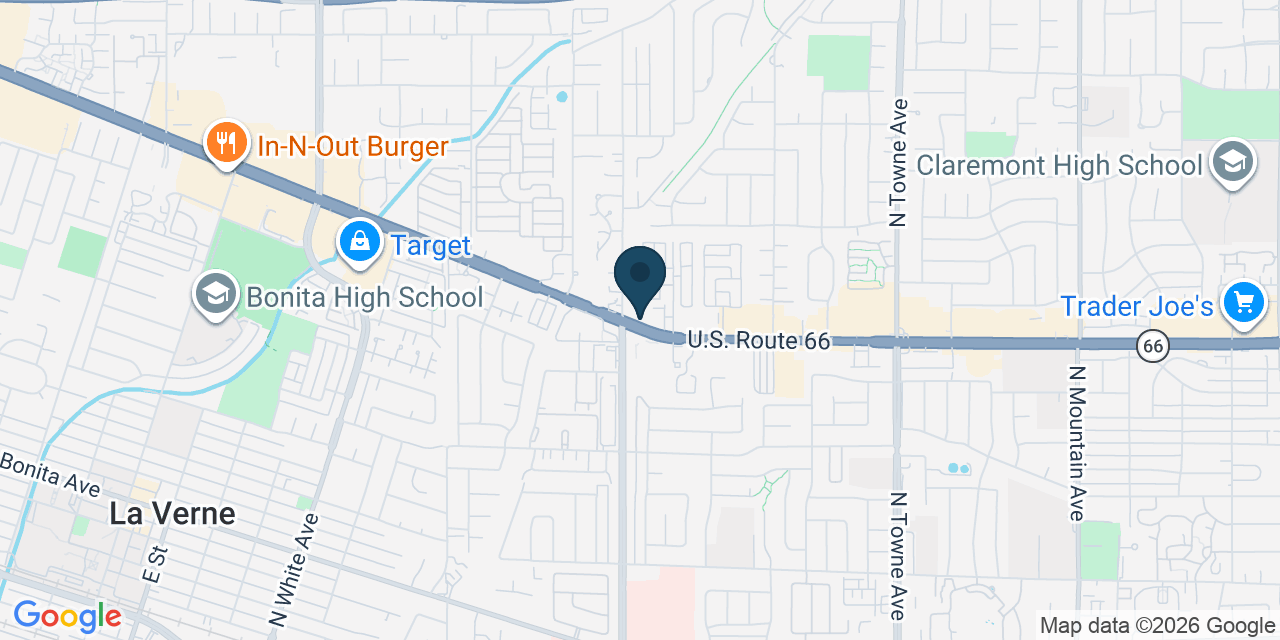 Map showing Pomona, Los Angeles County, CA