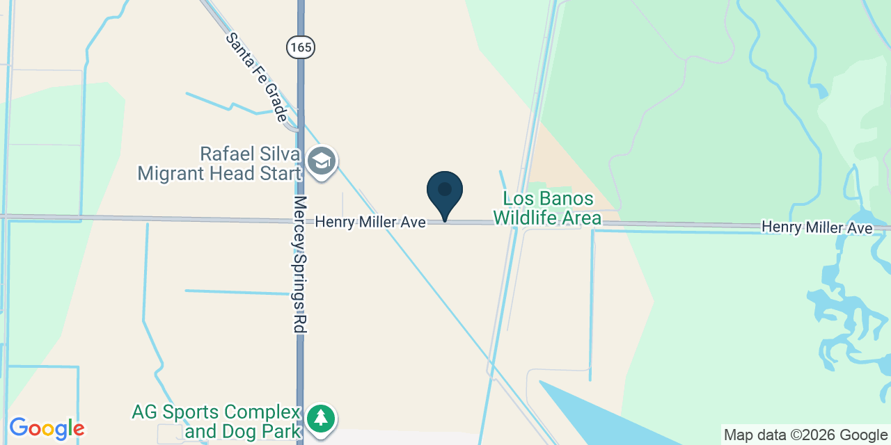 Map showing Merced County, CA