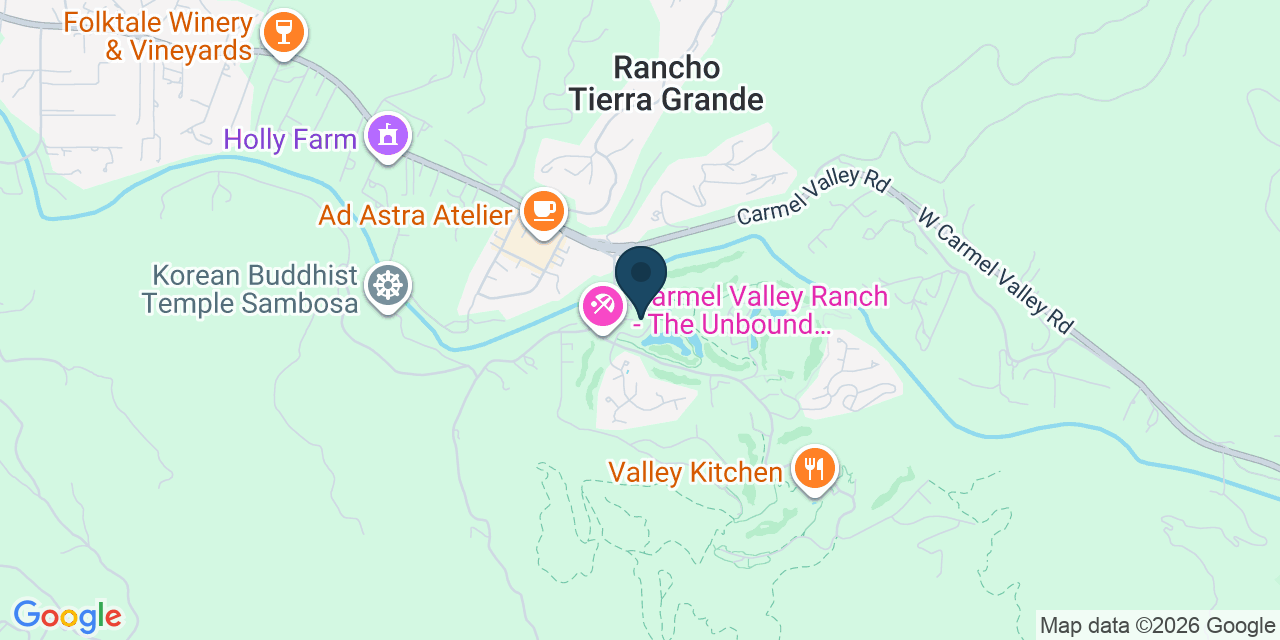 Map showing Carmel, Monterey County, CA