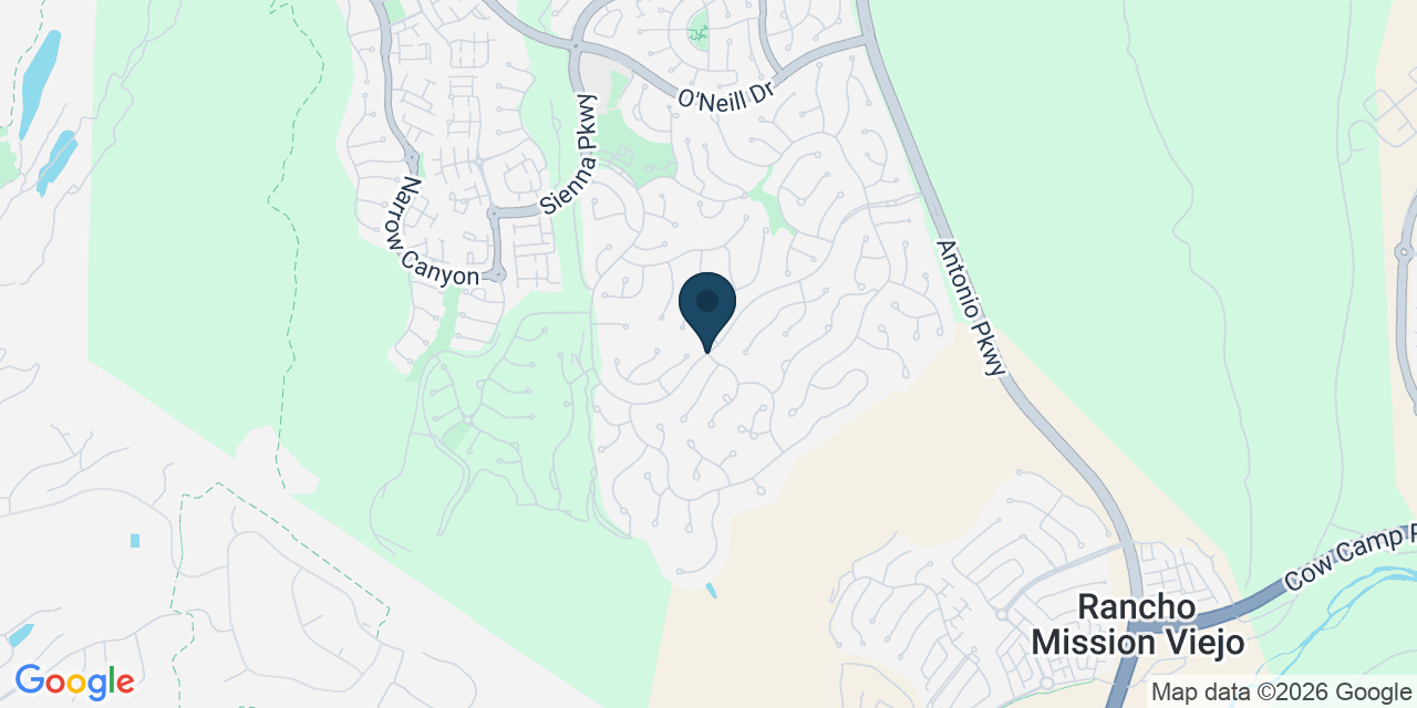 Map showing Ladera Ranch, Orange County, CA