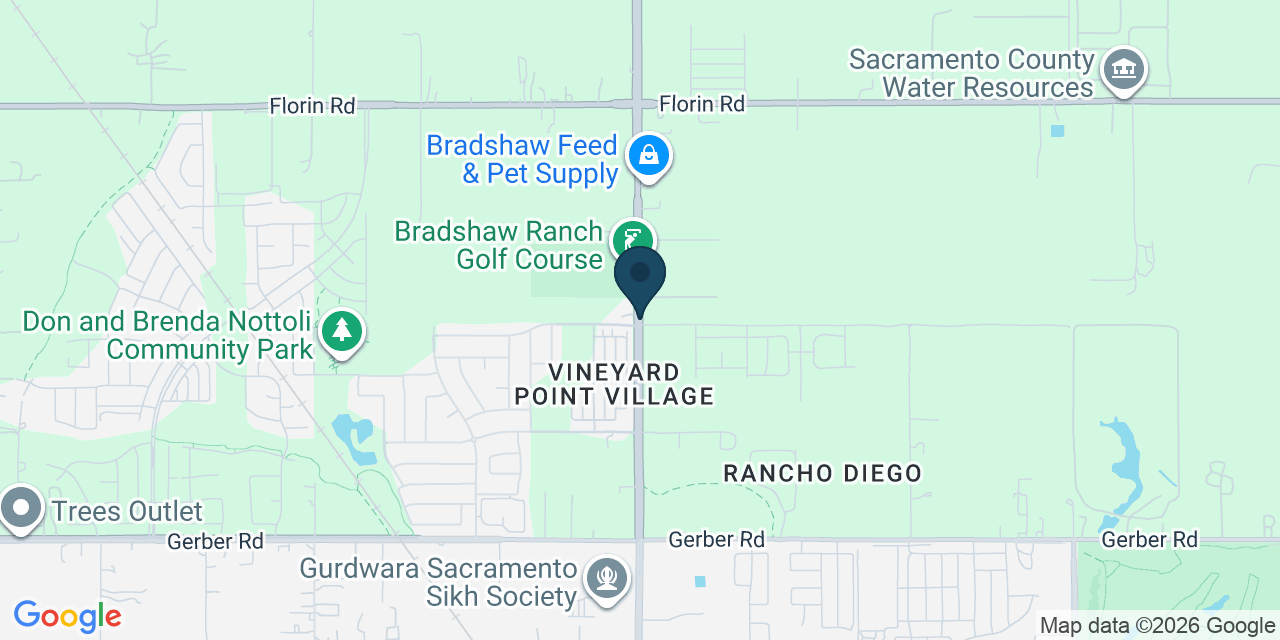 Map showing Sacramento County, CA