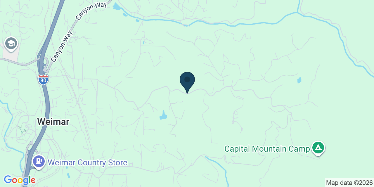 Map showing Placer County, CA
