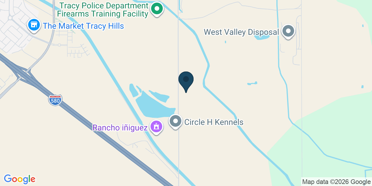 Map showing Tracy, San Joaquin County, CA