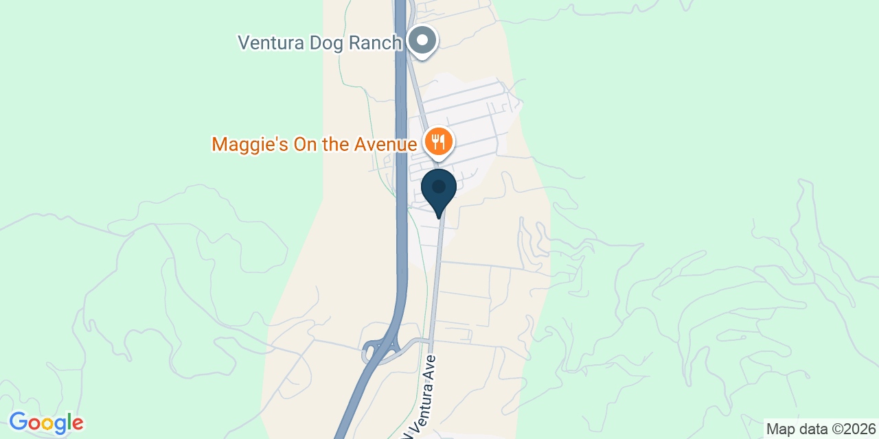Map showing Ventura, Ventura County, CA
