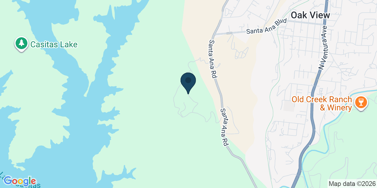 Map showing Ventura County, CA