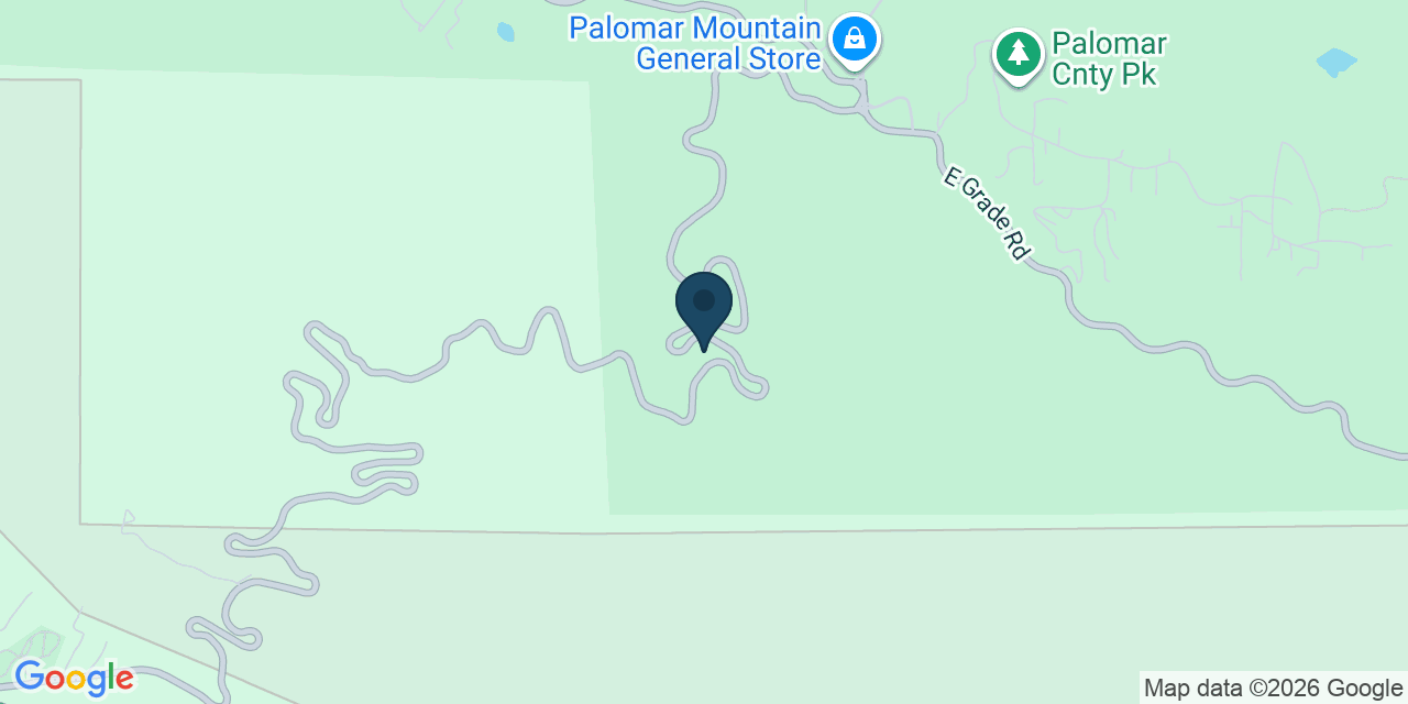 Map showing Pauma Valley, San Diego County, CA