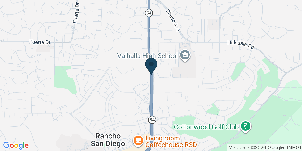 Map showing El Cajon, San Diego County, CA