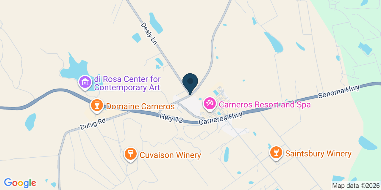 Map showing Napa County, CA