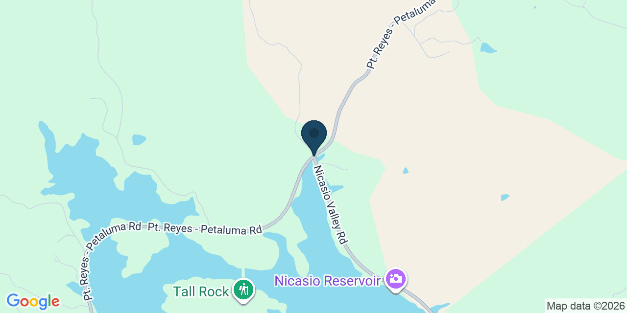 Map showing Marin County, CA
