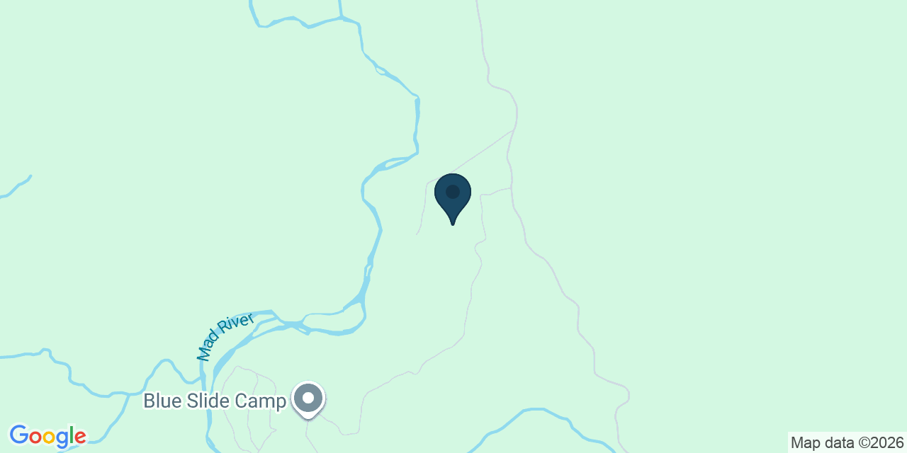 Map showing Humboldt County, CA