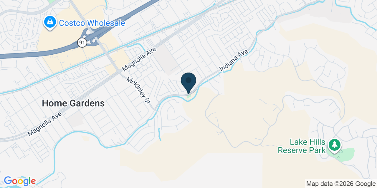 Map showing Home Gardens, Riverside County, CA