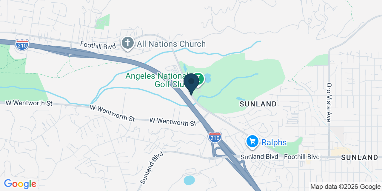 Map showing Los Angeles County, CA