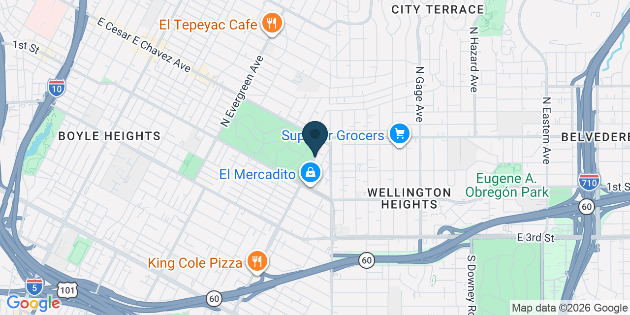 Map showing Los Angeles, Los Angeles County, CA