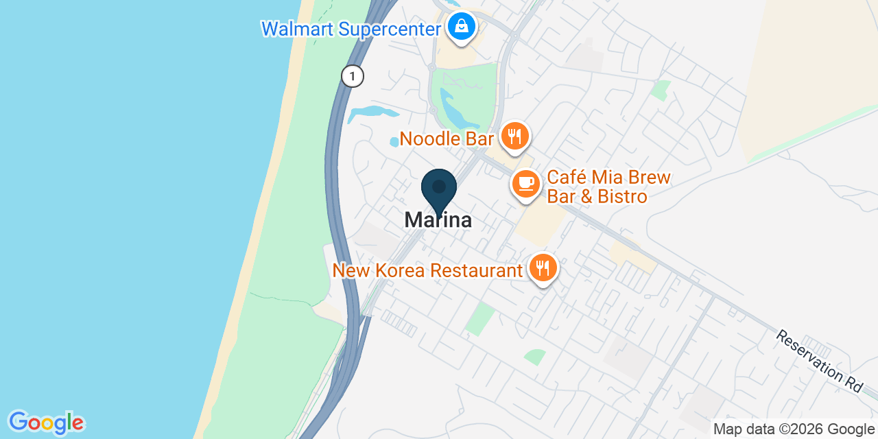 Map showing Marina, Monterey County, CA