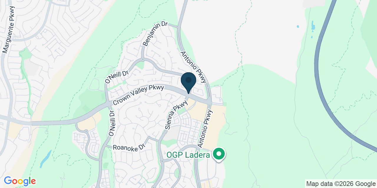 Map showing Ladera Ranch, Orange County, CA
