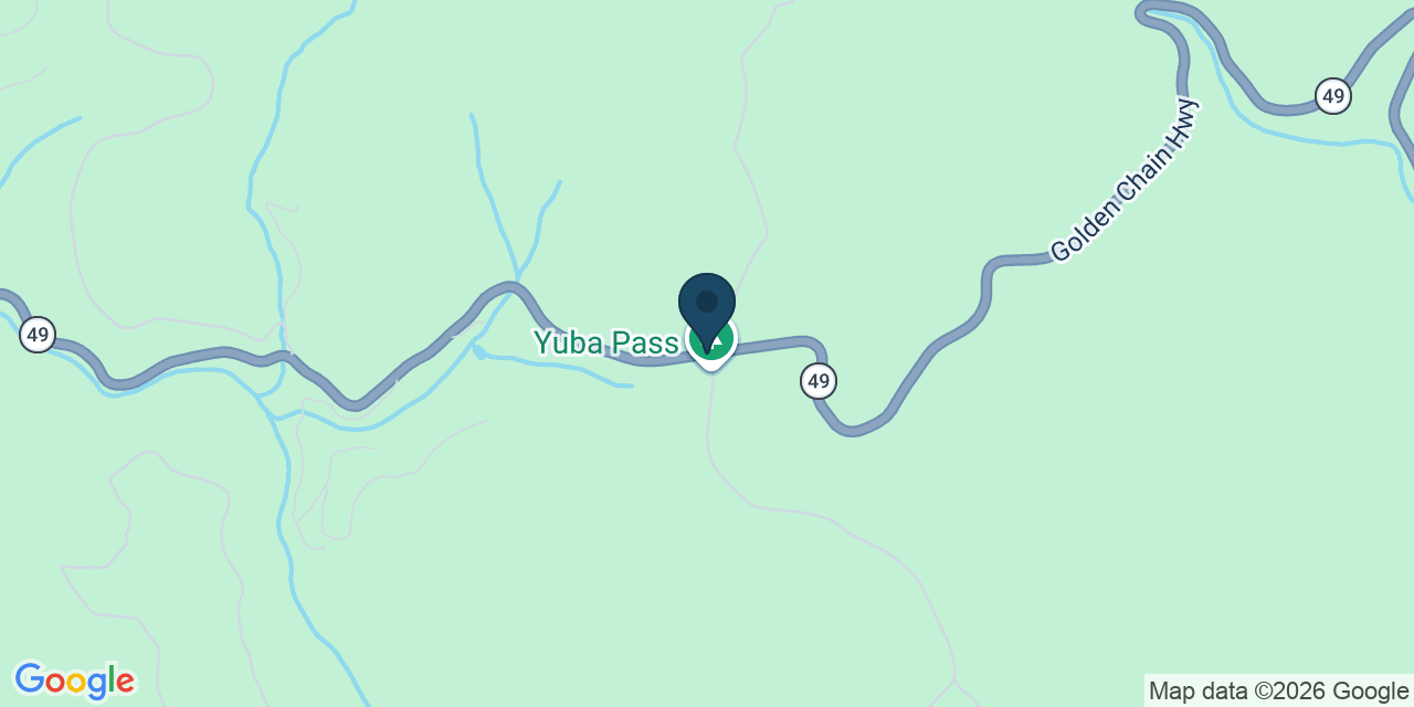 Map showing Calpine, Sierra County, CA