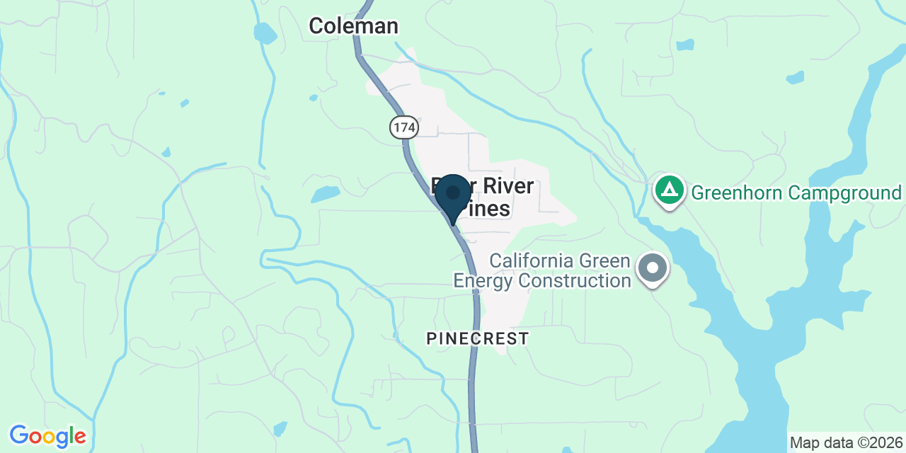Map showing Nevada County, CA