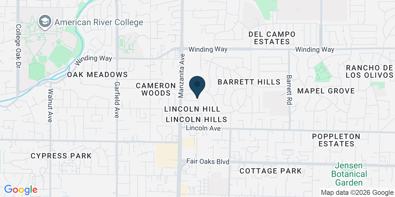 Map showing Carmichael, Sacramento County, CA