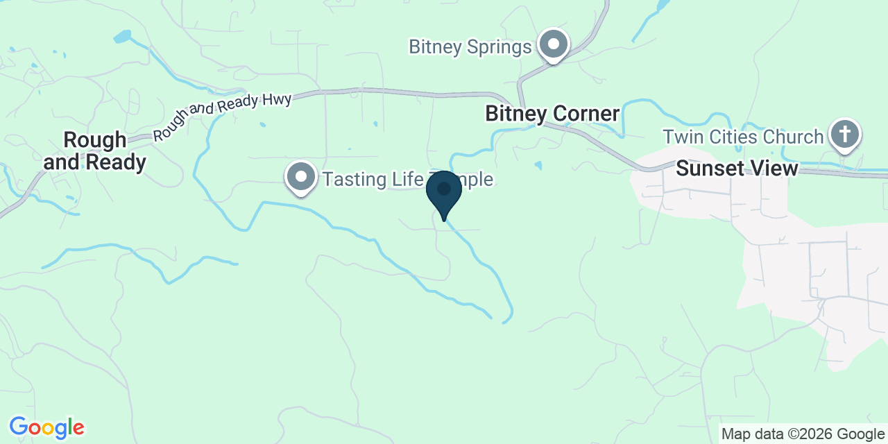 Map showing Rough and Ready, Nevada County, CA