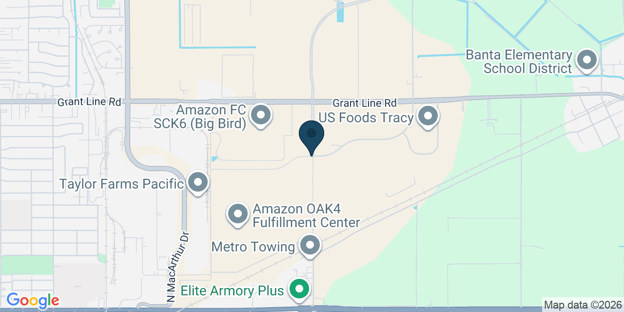 Map showing Tracy, San Joaquin County, CA