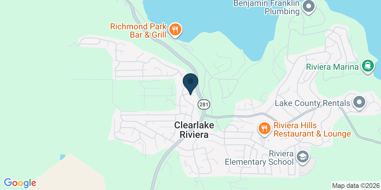 Map showing Kelseyville, Lake County, CA