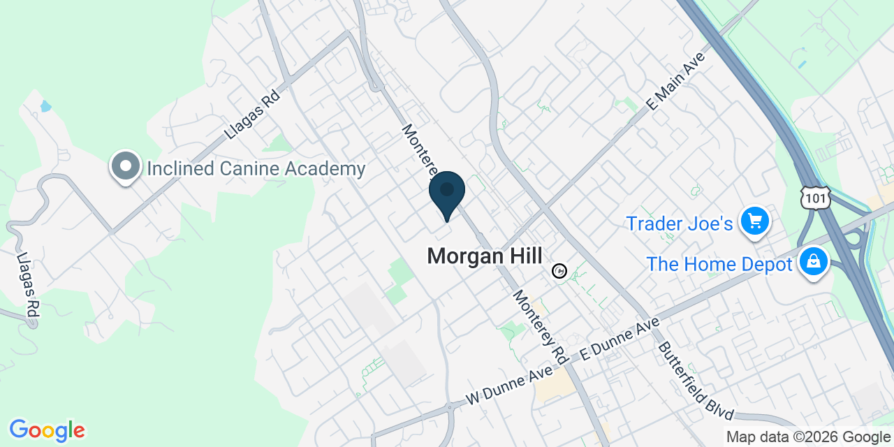 Map showing Morgan Hill, Santa Clara County, CA