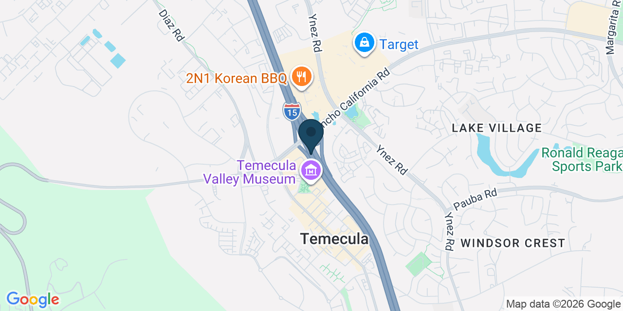 Map showing Temecula, Riverside County, CA