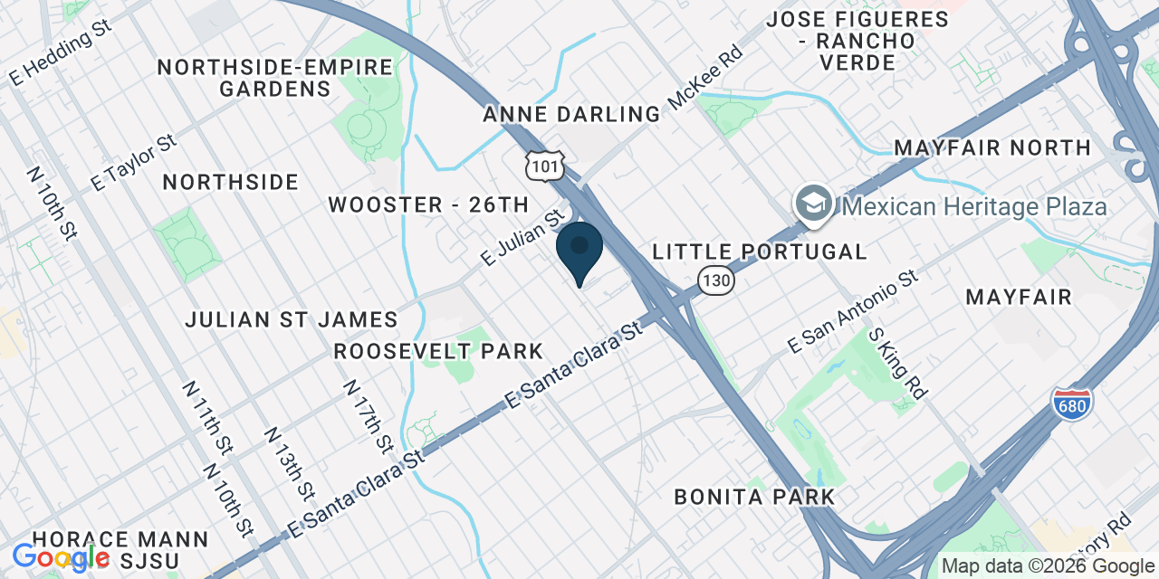 Map showing San Jose, Santa Clara County, CA