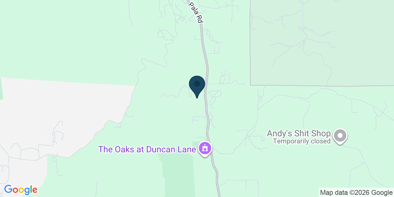 Map showing Fallbrook, San Diego County, CA