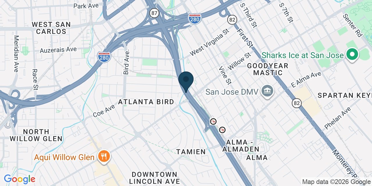 Map showing San Jose, Santa Clara County, CA