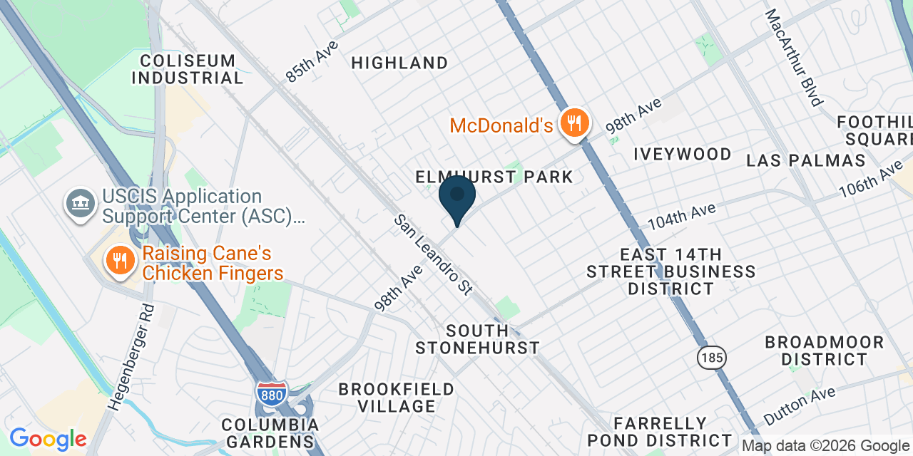 Map showing Oakland, Alameda County, CA