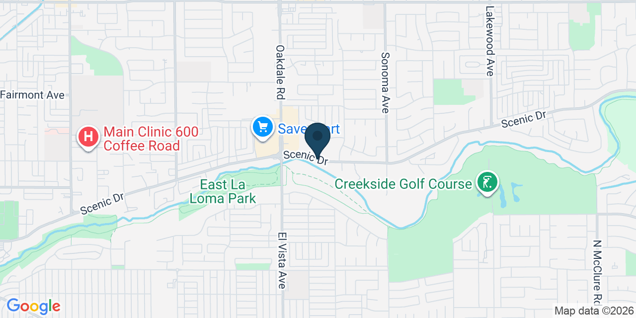 Map showing Modesto, Stanislaus County, CA