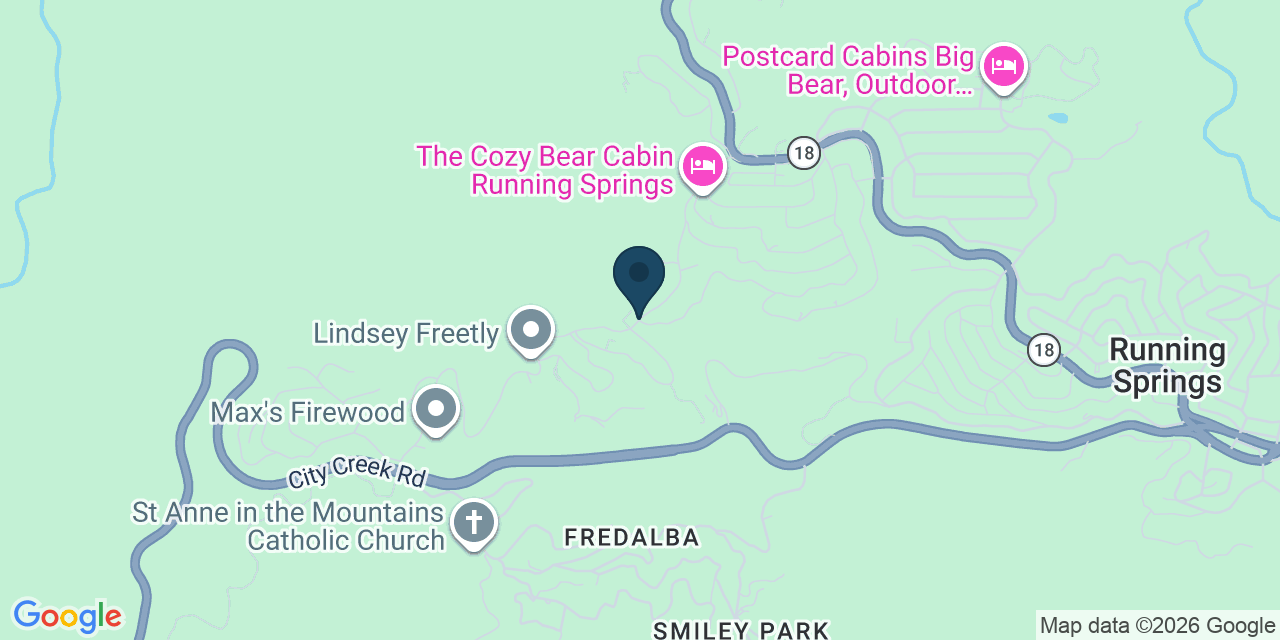Map showing Running Springs, San Bernardino County, CA