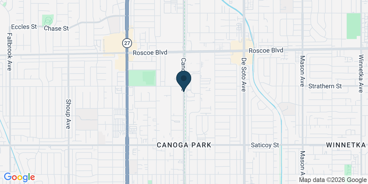 Map showing Los Angeles County, CA